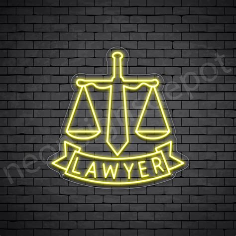 Lawyers V2 Neon Sign Neon Signs Depot