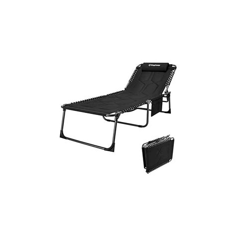 Kingcamp Fold Oversize Folding Chaise Lounge Chair For Outdoor