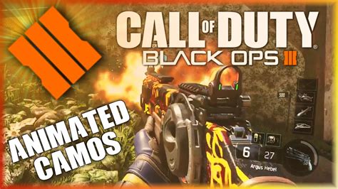 Black Ops 3 Animated Weapon Camos Epic Monochrom Argus Camo Bo3 Supply Drops Youtube