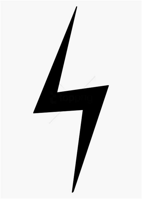 Black Lightning Bolt Png - Simple Lightning Bolt Png , Free Transparent Clipart - ClipartKey