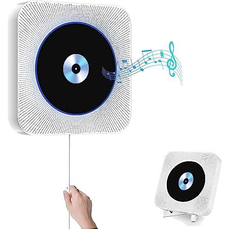 Lecteur De CD Portable Qoosea Lecteur De Musique MP3 Bluetooth Mural