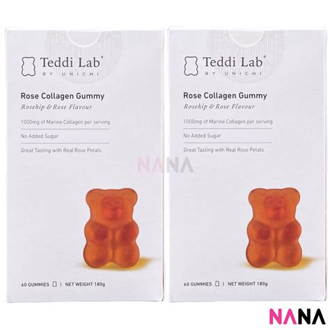 Unichi Teddi Lab Rose Collagen Gummy Bear Gummies Gummies X