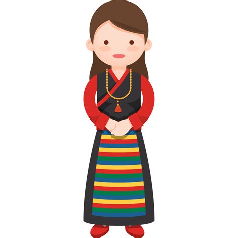 Girl in nepal national costume 24253357 PNG