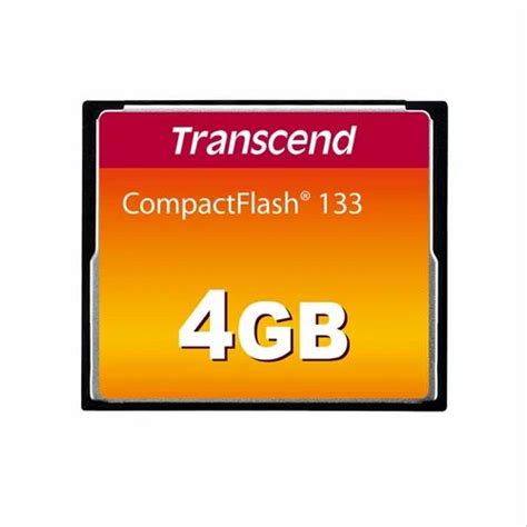 Transcend 133x CF Card 4GB - TS4GCF133 at Rs 1600 | Memory Cards & Card ...