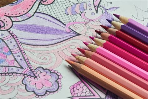 Premium Photo | Coloring for adults and color pencils