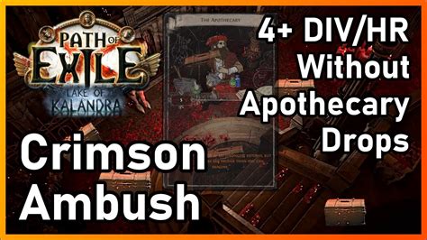 PoE 3 19 Crimson Ambush Atlas Strategy How I Dropped 2x Apothecary