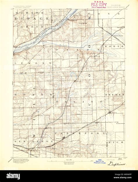 Map Of Des Plaines High Resolution Stock Photography And Images Alamy