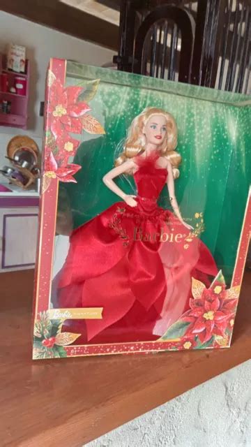 POUPÉE MANNEQUIN BARBIE de noel blonde 2022 neuve dans sa boite EUR 30