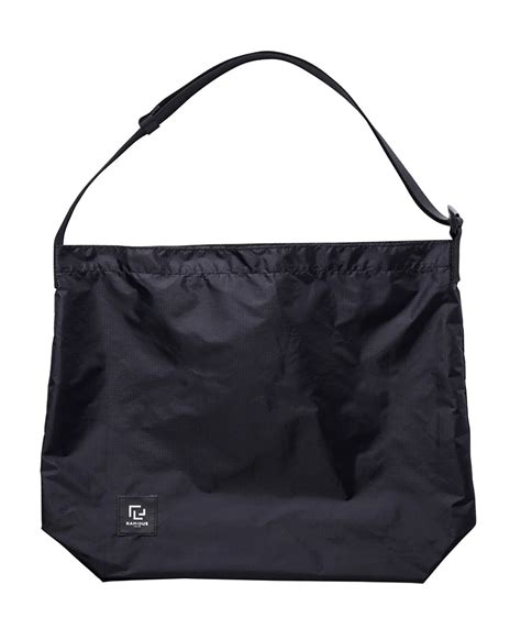 Packable Shoulder Bag L F Black Ramidus