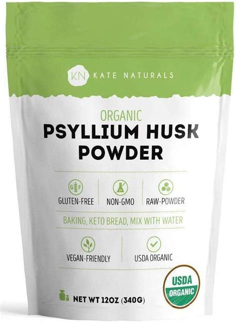 Amazing Food Whole Psyllium Husk 1 Lb Usda Organic Certified Vegan Non Gmo