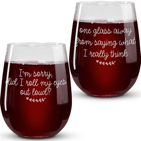 Funny Wine Glasses Funny Wine Glasses For Women T For Etsy