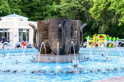 Fountain Near the Smirnovsky Mineral Water Spring in Zheleznovodsk ...