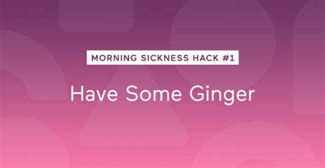 Best Pregnancy Morning Sickness Hacks