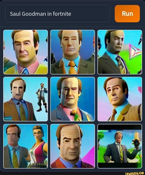 Run Saul Goodman in fortnite - iFunny