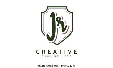 Jr Initials Handwriting Logo Vector Stock Vector (Royalty Free ...