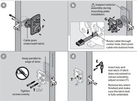 Kwikset 888 installation manual Explanation - Smart Locker