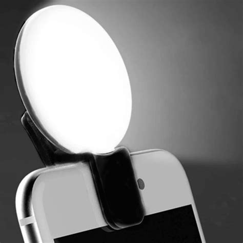 1 Portable Rechargeable USB Camera Clips Camera Video Phone LED Ring ...