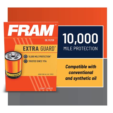 Fram Extra Guard Oil Filter Ph K Mile Replacement Oil Filter