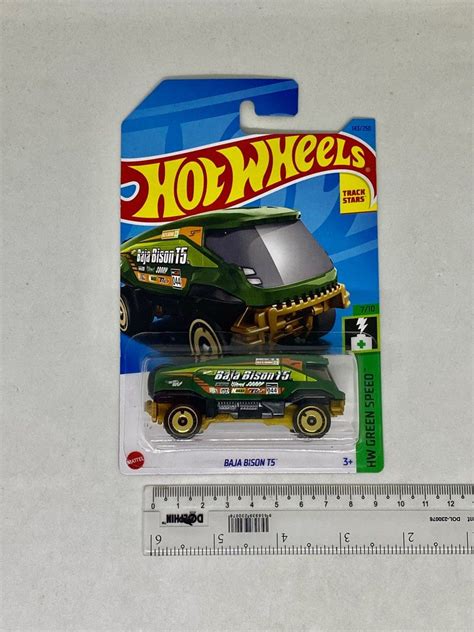 Hot Wheels VW Volkswagen BAJA BISON T Green Pickup Van Truck EV