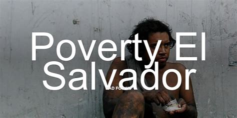 Poverty El Salvador