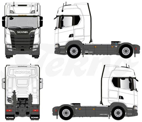 Scania V Truck Coloring Pages Daimler Benz Trailers Unimog 11890 Hot