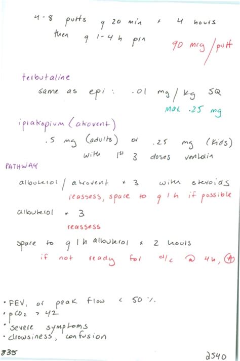 835. Albuterol MDI dose in asthma exac / How much drug is in each pump ...