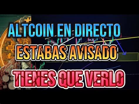 Oportunidad De Compra Analisis De Bitcoin Y Altcoins En Directo