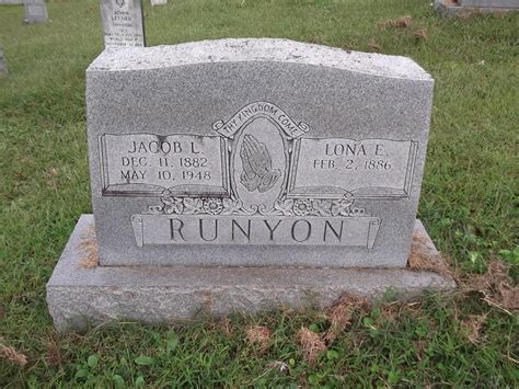 Jacob Lundy Runyon Find A Grave Memorial