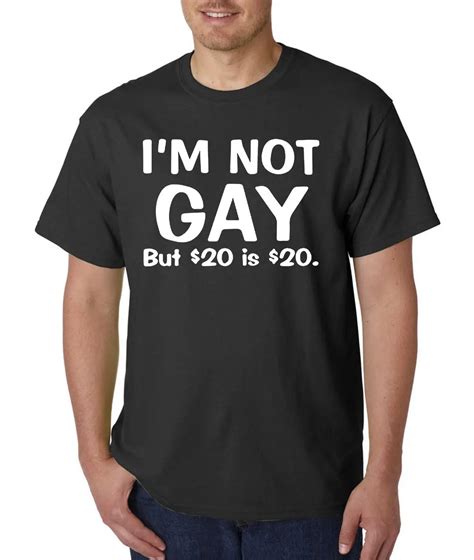 Hot Sale Cotton I M Not GAY But Is T Shirt Funny Adult Humor College Tee Tee