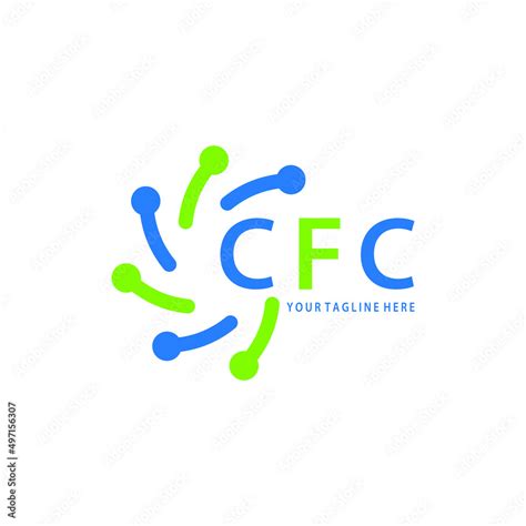 Cfc Logo Design Initial Creative Letter On White Background Cfc Vector