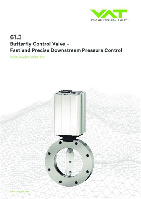 Vat 613 Hv Butterfly Control Vacuum Valve Vat Valves