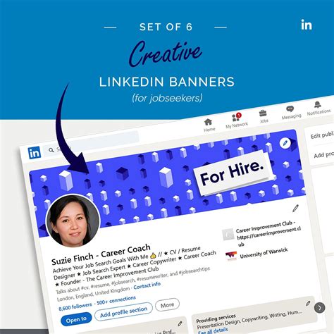 Linkedin banner for jobseekers linkedin banner template linkedin header