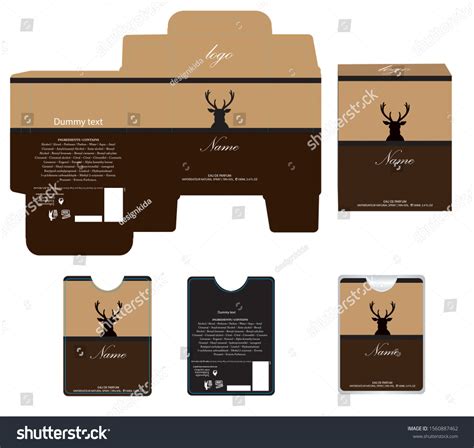 Packaging Design Perfume Luxury Box Design Stock Vector (Royalty Free ...