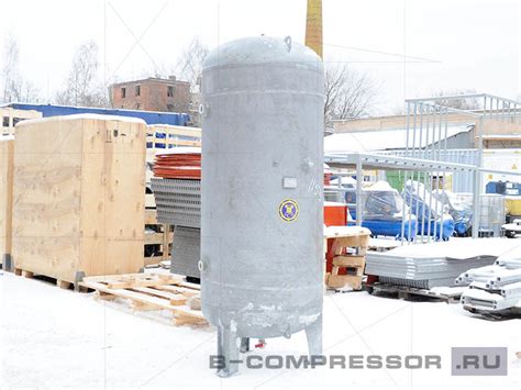 Ресивер РВ 900Ц/10 вертикальный оцинкованный - купить на B-compressor.ru