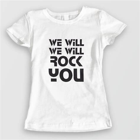 Tee Shirt Rock And Roll Queen We Will Rock You