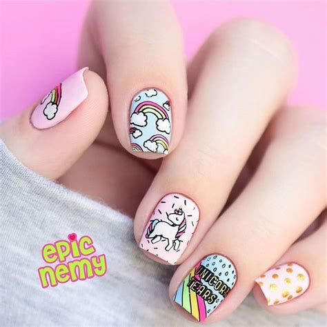 12 Diseños Creativos Para Uñas Que Jamás Pasarán De Moda Unicorn Nails