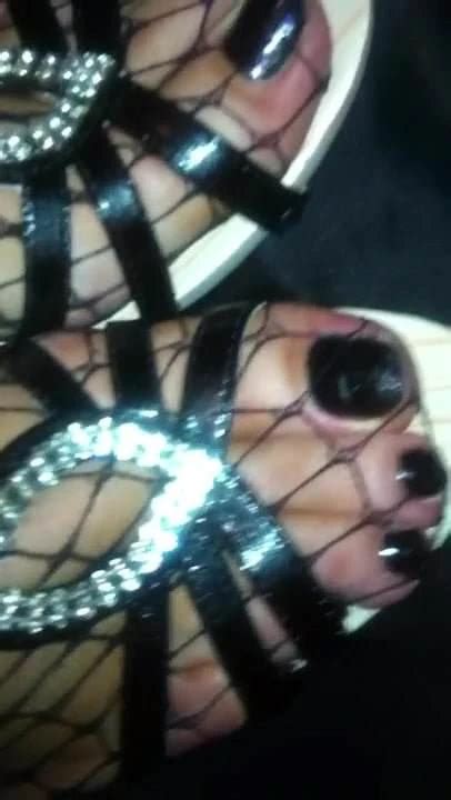 Black Toenails In Sexy Heels And Black Fishnet Stockings Close Up Close Up Porn XHamster