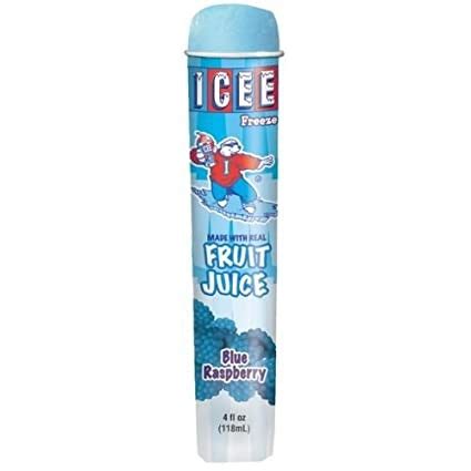 Icee Push Up, Blue Raspberry 24/4 Oz - Badger Popcorn & Concession Supply Co.