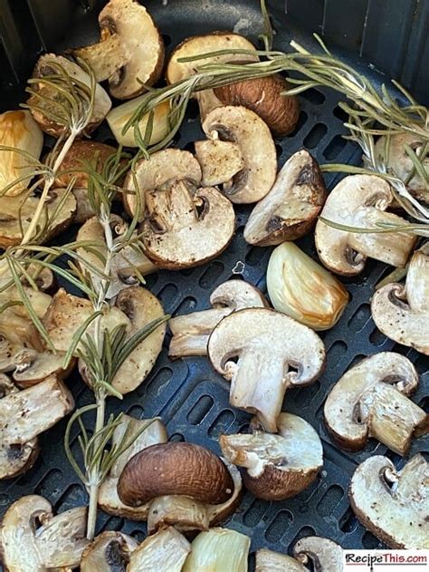 Air Fryer Garlic Mushrooms Recipe This