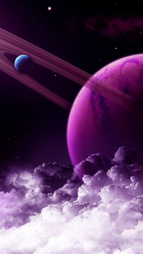 Planet Ring Purple In 2021 Purple Wallpaper Hd Purple Wallpaper