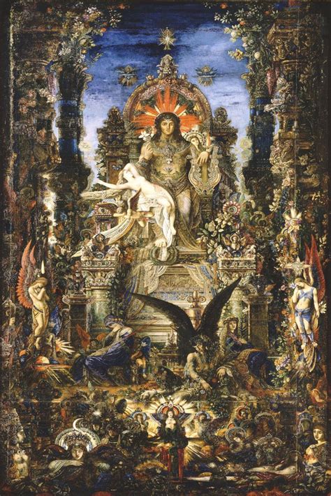 Gustave Moreau Jupiter And Semele Print Poster Etsy Painting