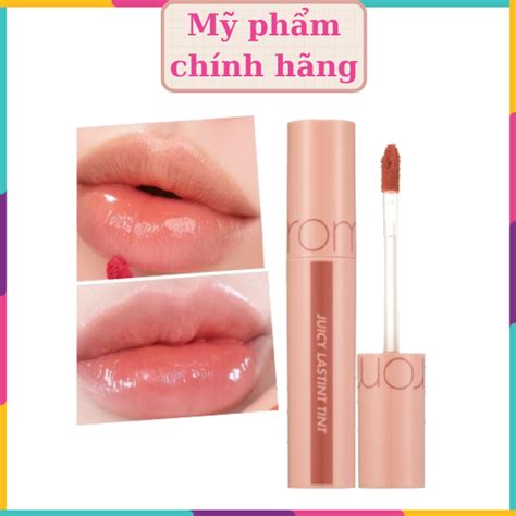 Son Romand Bóng Juicy Lasting Tint Màu Juicy Pomelo Skin Bare Nude Beige tự nhiên ML CAM