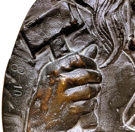 Sold Price Emilio Greco Catania Rome Bronze Round Naked Woman Signed