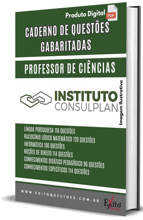 Caderno De QuestÕes Gabaritadas Professor De CiÊncias Instituto