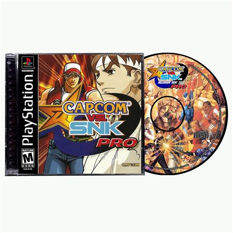 Capcom Vs Snk Pro Jogo Para Ps Playstation Capa Encartes By