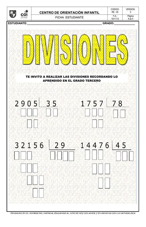 Actividad Interactiva De Divisi N De N Meros Decimales Para Cuarto