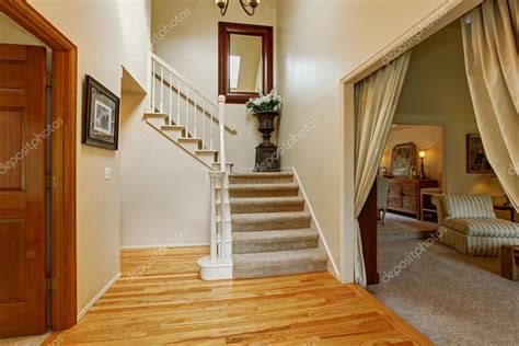 Luxury House Interior Hallway With Staircase — Stock Photo © Iriana88w