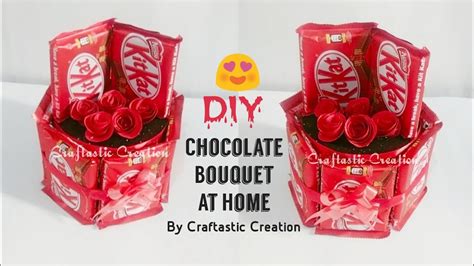 Cara Buat Jambangan Coklat Kitkat Tutui Chocolate And Flower Bouquet