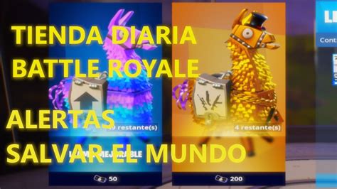 Tienda Battle Royale Alertas Del Modo Salvar El Mundo FORTNITE 13 01