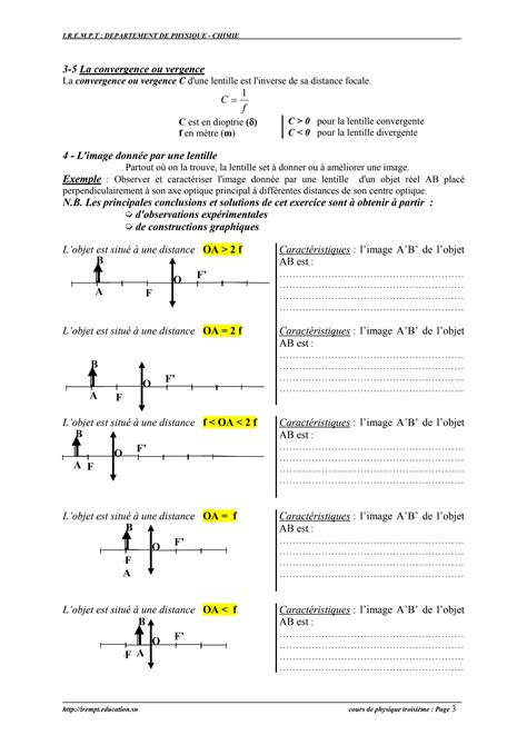 Solution Cours Physique Cours De Physique G Om Trique Et Cin Matique